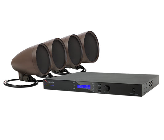 Episode® Landscape Series Speaker Kit with 4 - 4" Satellite Speakers and 1000 Watt Amplifier